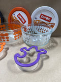 Halloween Pyrex 4 Cup Bowls With Matching Cookie Cutters