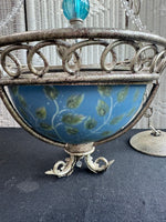 Tracy Porter Savoy House Blue & Silver Tone Charm Chandelier