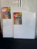 2-Piece Lot of Sealed Fredrix Medium Texture Acrylic Titanium Primed Canvases