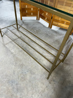 Glass/Metal Console Table