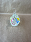 Clear Glass Floral Teapot Style Ring Holder - Joe St. Clair