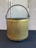 Large Vintage Brass Pot
