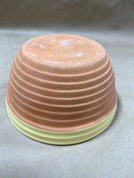 Yellow Ware Pottery Mixing Bowl Terra Cotta "A"