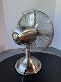 Hunter Retro Brushed Metal 3-Speed Oscillating Fan (WORKS)
