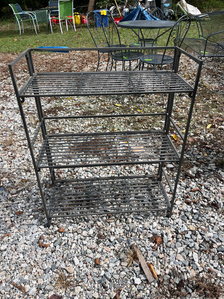 Folding Metal Plant Stand/Shelf