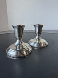 (B) Pair of Towle Sterling Silver Weighted Candlesticks