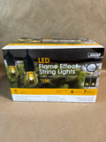 LED Flame Effect 12ft String Lights NOT TESTED - Appears Unused - Open Box // 2 Available // PRICED INDIVIDUALLY (B)