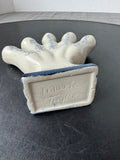 Colonial Williamsburg Salt Glazed 5 Finger Pottery Bud Vase (A)