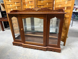 Petite (Low Height) Lighted Curio/Display Cabinet with Mirrored Back