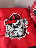 Pair of Georgia Bulldogs Collegiate Reversible 2-Piece Rocking Chair Cushion Sets