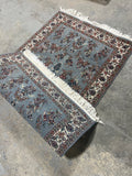Blue Hand Woven Rug, 67"x36"