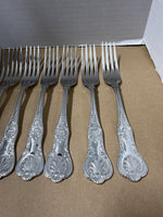Lot Of 8 Wallace Queens Stainless Steel 18/10 Dinner Forks // 2 Sets Available // *** PRICED INDIVIDUALLY***