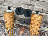 Pair of Bamboo Torches
