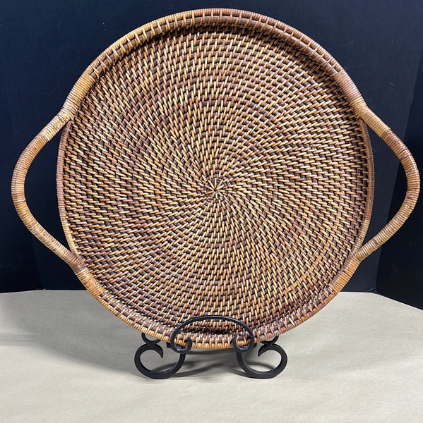 Pampered Chef Woven Tray & Stand