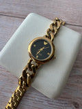 Disney Mickey Mouse Gold Tone Link Bracelet Watch (WORKS)