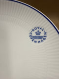 Royal Copenhagen Blue Fluted Dessert Plates #729 - Set Of 4 (F)