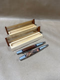 Pair Of Office Pens With Wooden Cases READ DESCRIPTION