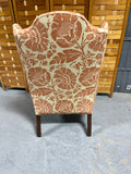 Cream/Terra Cotta Colored Wing Back Chair, 2 Available, PRICED INDIVIDUALLY, $165 each