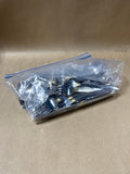 Stainless Steel Gorham Flatware Set With Gold Ribbed Neck - 45 Pieces
