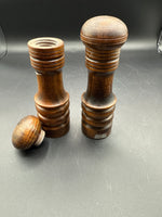 Primitive Wooden Salt And Pepper Shakers