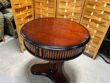 Bombay Round Accent Table with Sliding Doors
