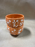 Pair Of Floral Condiment Dishes