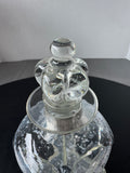 Denmark Vintage Glass Decanter with Sterling Silver Band - AS IS