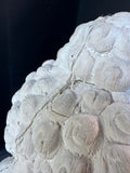 XL Textured White Sitting Zen Buddha AS IS (READ DESCRIPTION CAREFULLY)