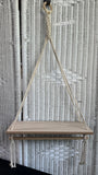 Bohemian Style Macrame Wooden Hanging Shelf & Plant Stand