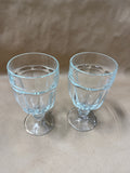 Pair Of Clear Glass Drinking Glasses