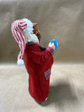 Santa Holding Bear And Hot Chocolate