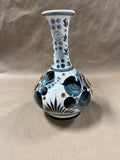 Neutral Color Mexican Floral Vase