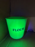 McKee Uranium Jadeite Flour Canister GLOWS
