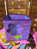 Pair of Princess Bath Rugs in Purple Canvas Tote