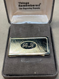 Engraved Gold Tone Money Clip ~ R.L.