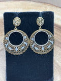 Etched Gold/Silver Earrings