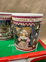 Twelve Days Of Christmas Holiday Coffee Mugs — 4 Mugs