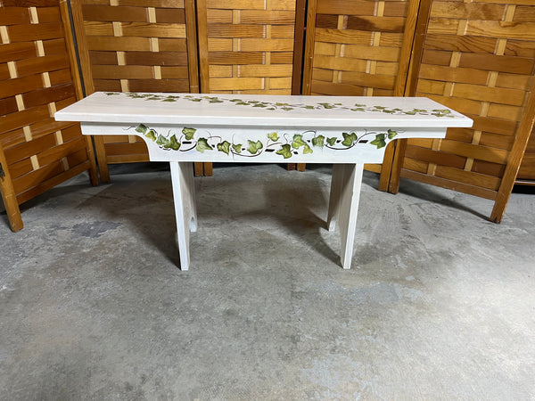 Handcrafted Painted Bench