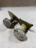 Pair Of Petosky Stone Mushrooms