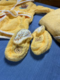 A- Winnie the Pooh Bath Set: Robe, Towel and Slippers (Size 0-9 months)