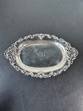 Tiffany & Co. Sterling Silver Ornate Trimmed Engraved Tray