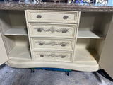 French Provincial Marble Top Buffet, by Thomasville ***HEAVY ITEM*** READ DESCRIPTION CAREFULLY***