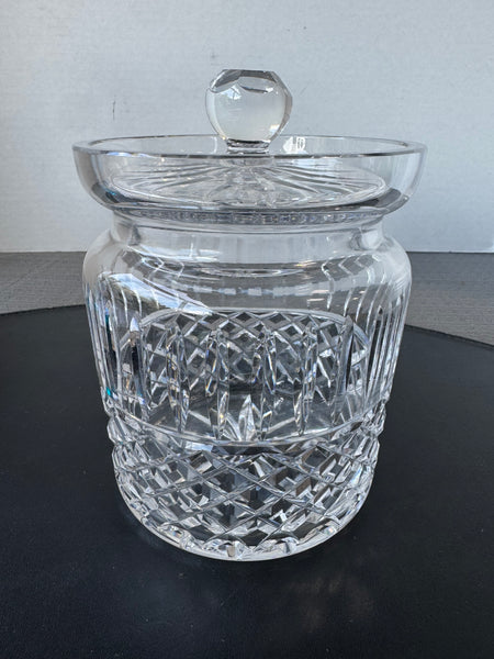 (A) Waterford Crystal Maeve Lidded Biscuit Barrel