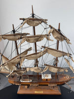 (E) Clipper Wooden Model Ship