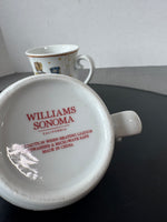 (A) Pair of Williams & Sonoma Nutcrackers Night Before Christmas Coffee Mugs