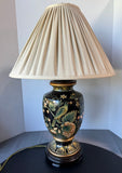 Oriental Accents Floral Bird Ceramic Vase Lamp (WORKS)