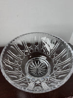 Polonia Poland Lead Crystal Pedestal Bowl