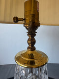 Waterford Crystal & Brass Table Lamp (WORKS)