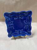 California Pantry Blue Pottery Cheese Plate