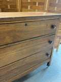 Antique Three Drawer Dresser on Casters
